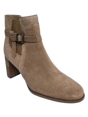 Vionic Vivette Suede Block Heel Bootie